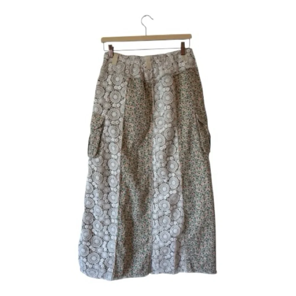 POL. Bohemian Lace Crop Top and Maxi Skirt Set
